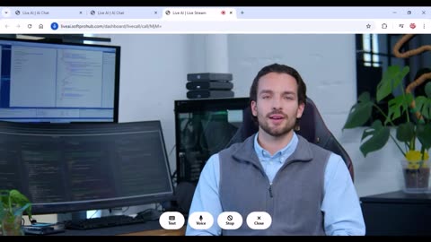 LIVE AI Demo: An Interactive AI App That Speaks and Listens During Live Video Calls.