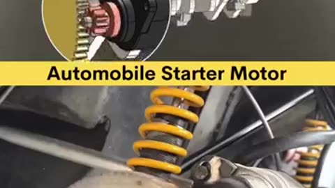 Automobile engine starter motor