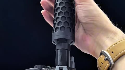 The sleek transparent black SLR Gel Blaster, decked out in all black. See how it performs!