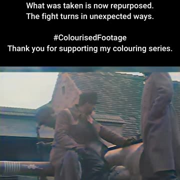 Captured Steel US Troops Take Control of Enemy Tank #ColourisedHistory