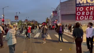 After many hours, LAPD Finally has ordered the crowd to leave or face getting arrested