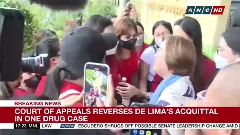 BREAKING: Court of Appeals reverses De Lima's acquittal in one drug case ANC