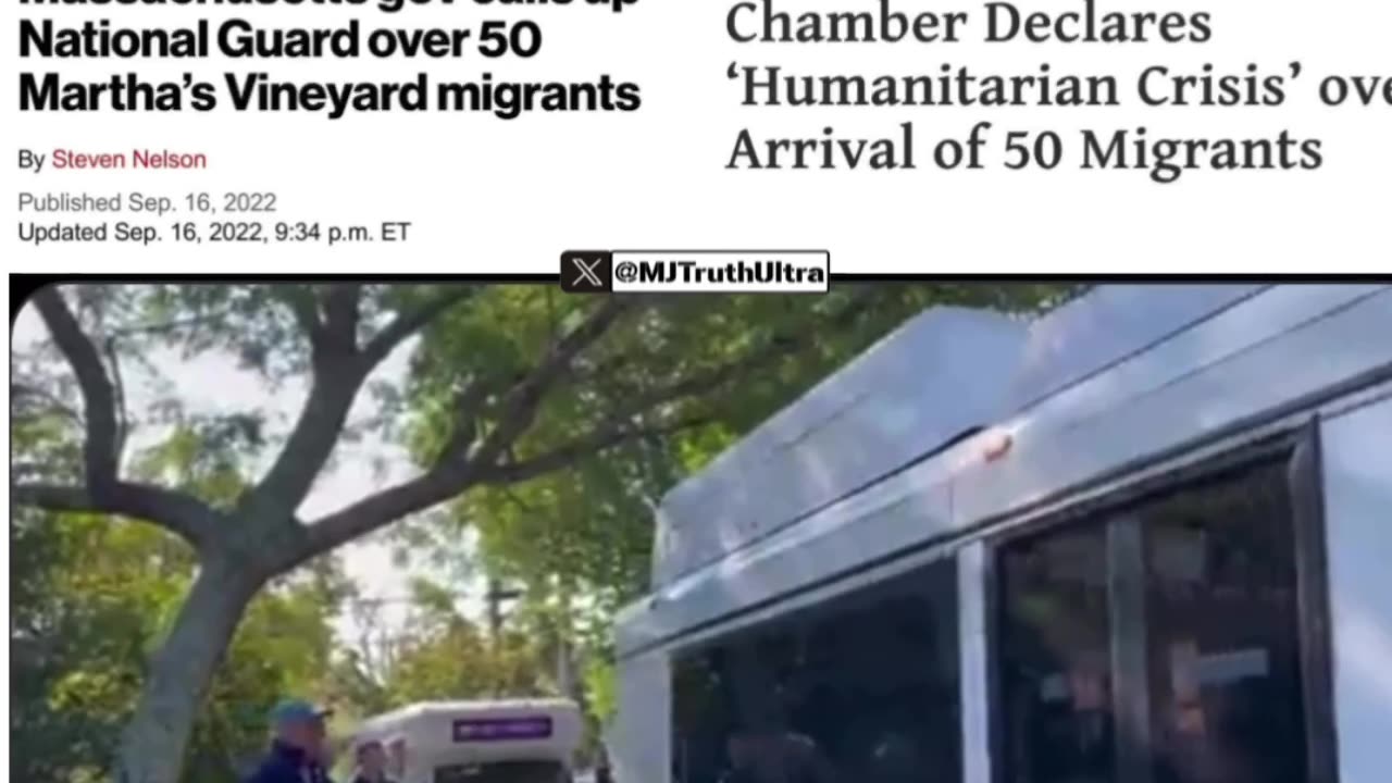 Democrats 2022 - Called Nat Guard for 50 Illegal Aliens