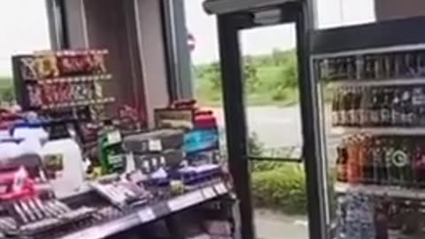 💥⛽ Ukraine Russia War | Ukrainian Drone Strikes Russian Gas Station - Civilian POV | RCF