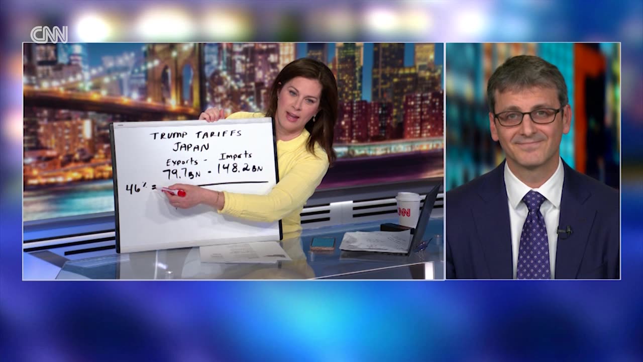 Erin Burnett breaks out whiteboard to explain Trump’s tariff math