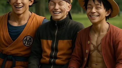 Goku, Naruto, Luffy
