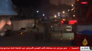 Al Jazeera and BBC Arabic both caught the IDF's strike on Nasser Hospital