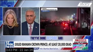 Iranian Crown Prince Reza Pahlavi: "AT LEAST 20,000 DEAD"