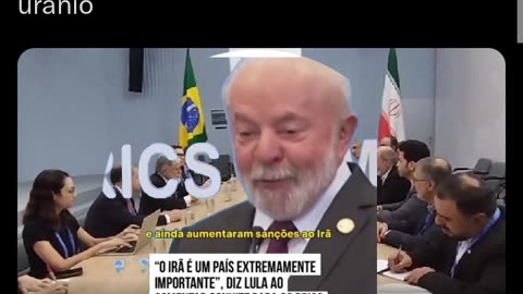 LULALADRÃO APOIA IRÃ PARA ENRIQUECER URÂNIO