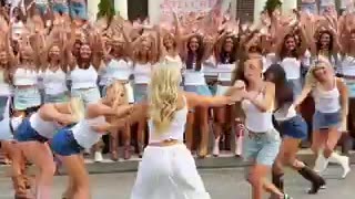 The University of Tennessee - Kappa Delta Sorority going viral for their dance in jeans.