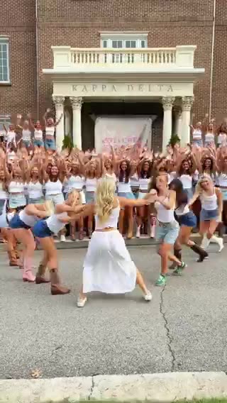 The University of Tennessee - Kappa Delta Sorority going viral for their dance in jeans.