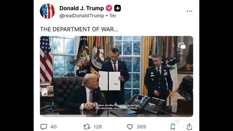 The Department of War ..