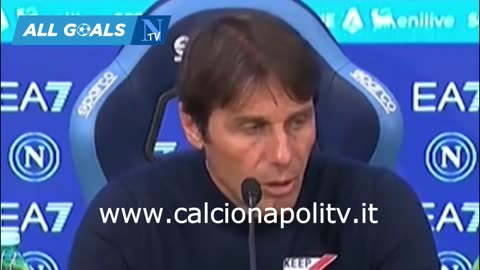 Napoli-Milan 2-1 30/3/25 conferenza stampa Antonio Conte