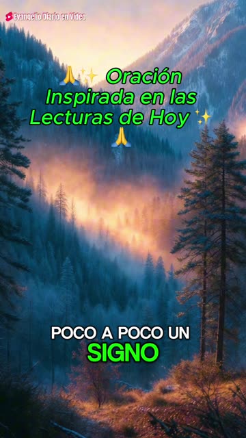 Oración Inspirada en las Lecturas de Hoy