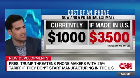 Trump says Samsung and others could be next as he threatens 25% tariff on Apple 