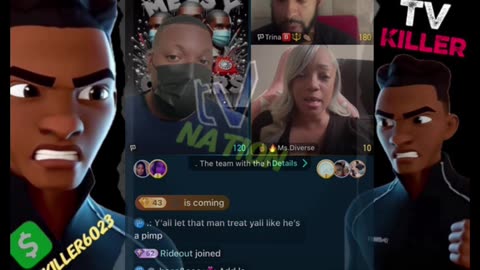 DIVERSE TELL MESSY CALLER & TRINA B SHE WILL BE A WITNESS FOR TOMIKAY