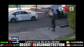 An Oakland white female was attacked and robbed by a group of black suspects