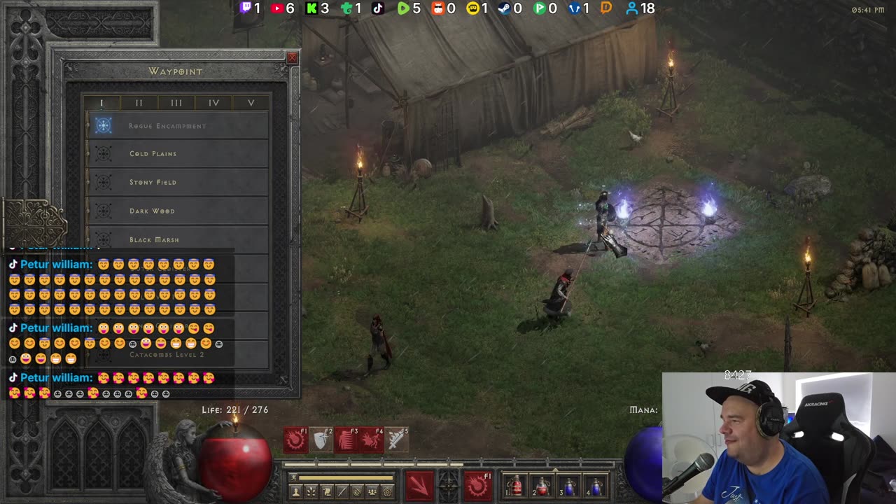playing Diablo 2 Resurrected class paladin