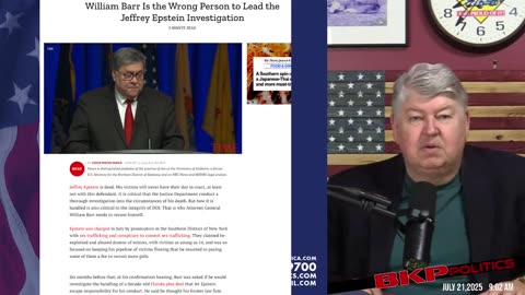 Is Bill Barr Hiding Epstein’s Secrets to Protect the Deep State?