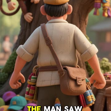 The Cap Seller and the Monkeys | English Moral Story