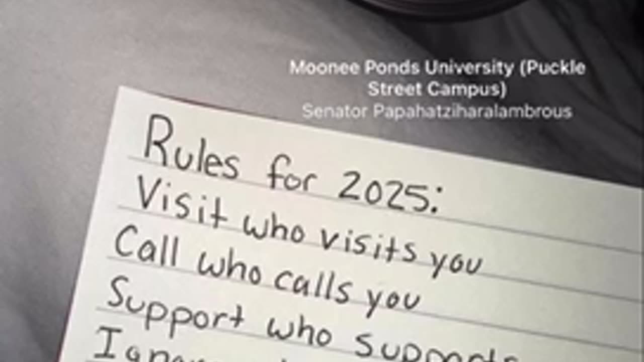 Life Lessons from Moonee Ponds University by Senator Papahatziharalambrous