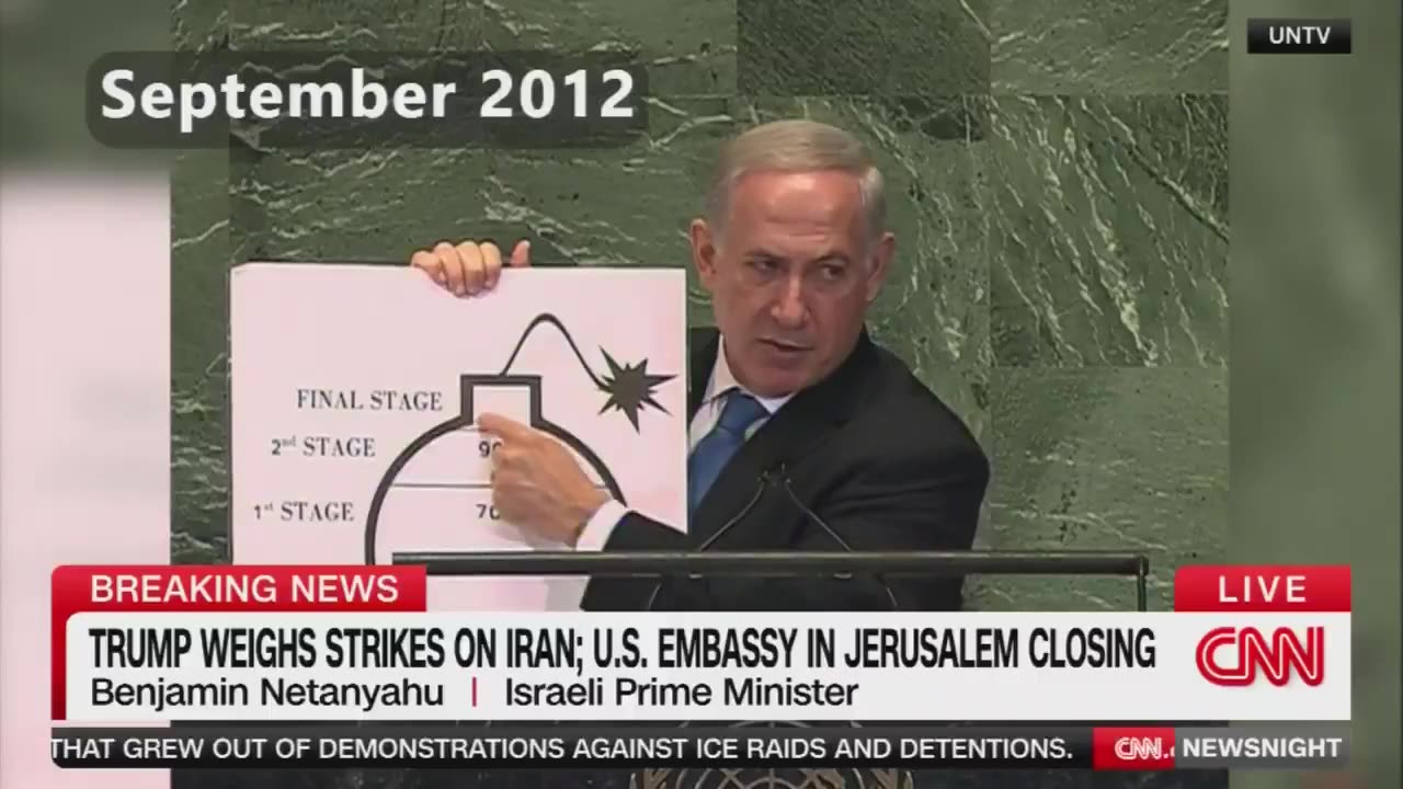 CNN compiles a series of clips showing Israeli PM Netanyahu warning since 1996