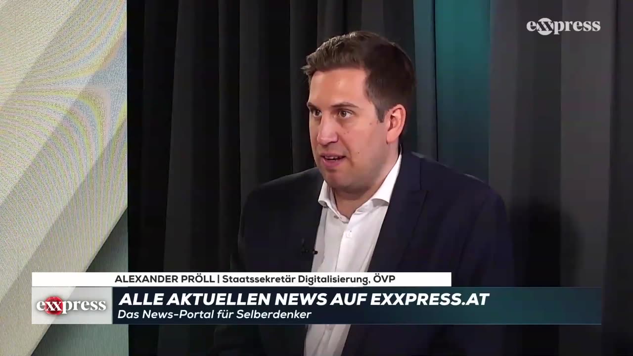 ÖVP-Sekretär Alexander Pröll im Gespräch