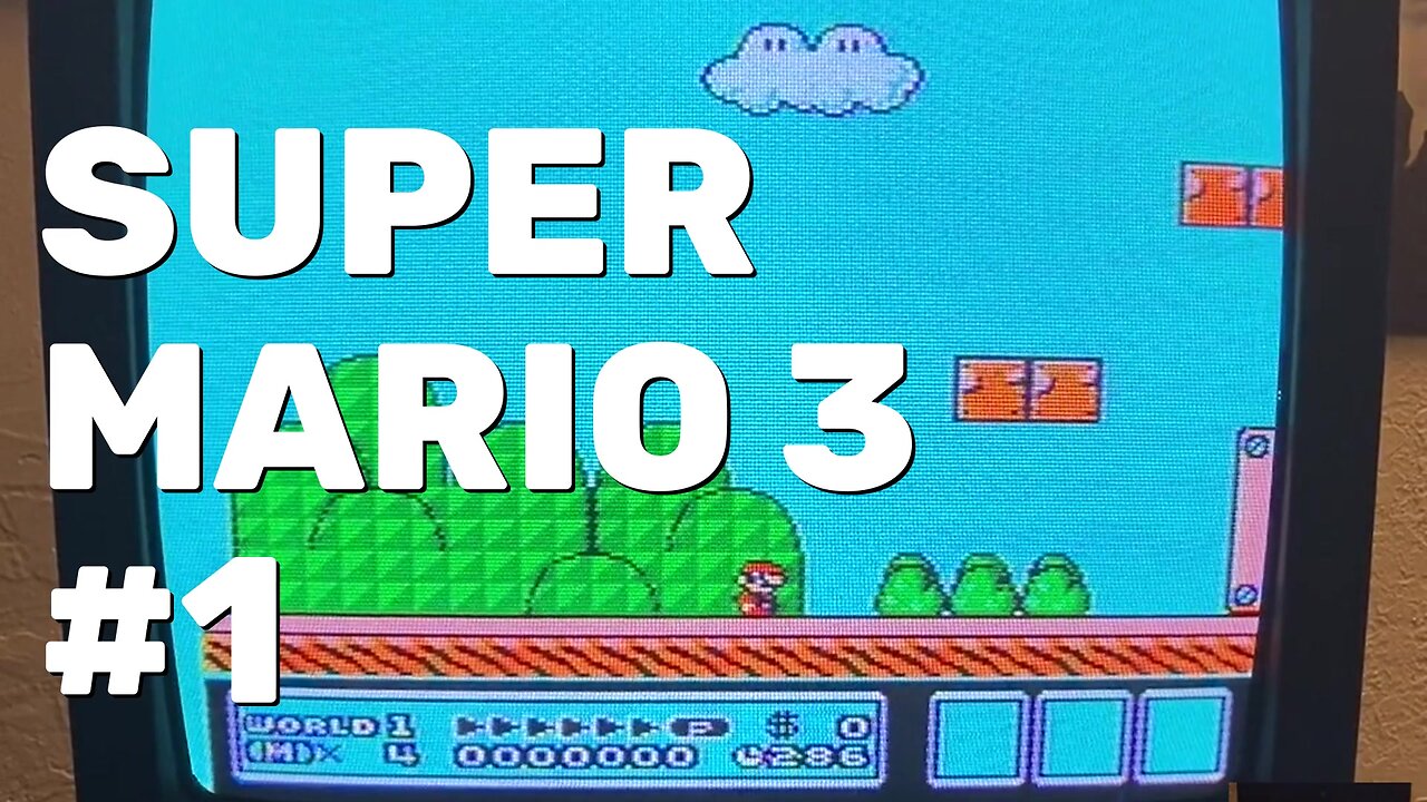 Super Mario Bros 3 NES Gameplay Part 1 - CRT Gaming