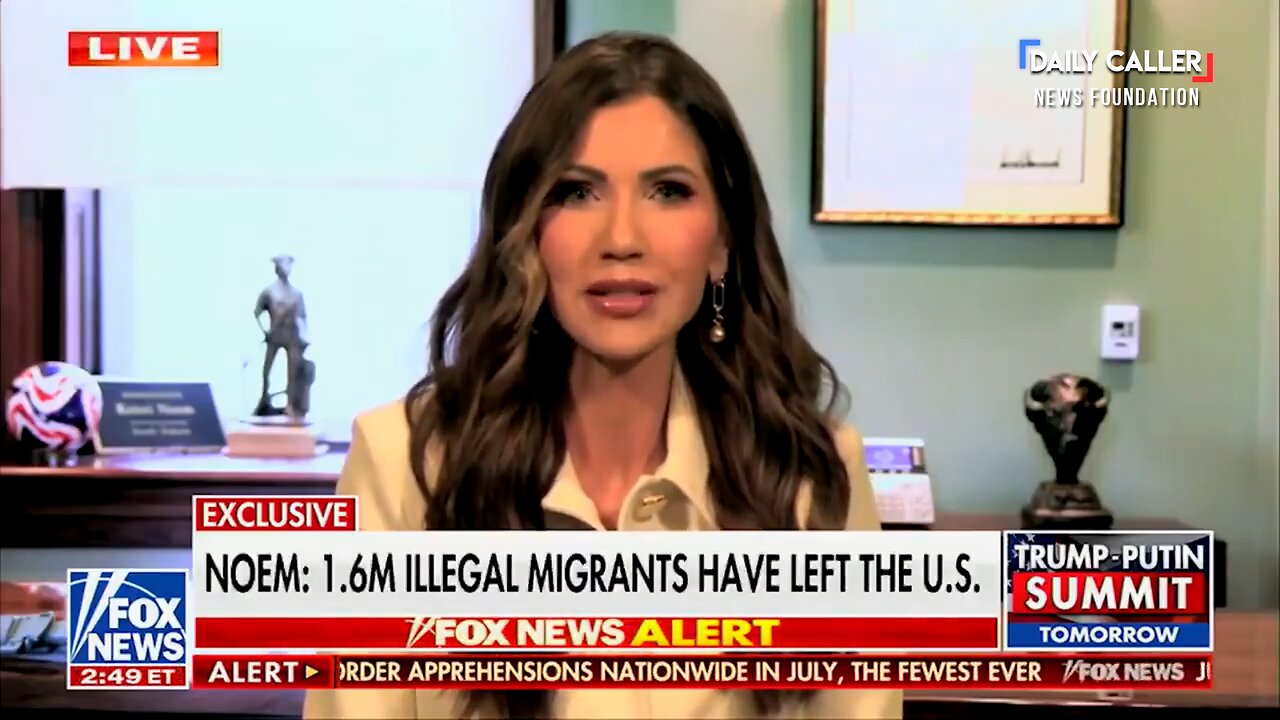 DHS Sec. Noem: '1.6 Million Illegal Immigrants Left Voluntarily'