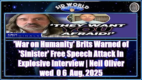'War on Humanity' Brits Warned of 'Sinister' Free Speech Attack In Explosive Interview Neil Oliver