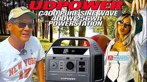 UDPower 400w 256wh Pure Sine Wave Lifepo4 Lithium Iron Phosphate Electric Portable PowerStation