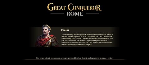 Great Conqueror Rome: Rise of Monarch: Ruler Caesar: Supreme Consul pt.5