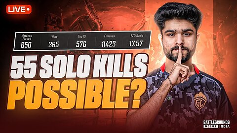 98 LEVEL TODAY | KYA AAJ 55 KILLS HONGE? | BGMI LIVE