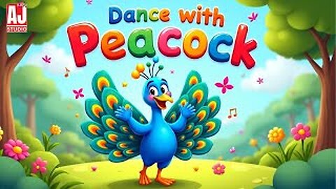 🦚 Colorful Peacock Rhyme | Educational Song for Children 😊