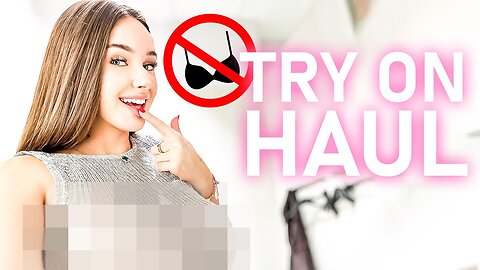 [4K] TRY ON HAUL IN MALL | GET READY WITH ME | CHALLENGE WITH SHEER TOPS