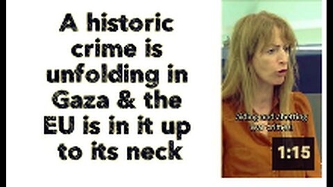 "MEP Clare Daly Proclaims 'Long Live Palestine. Long Live Gaza'"