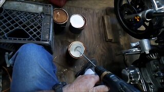 Mixing paint for the door