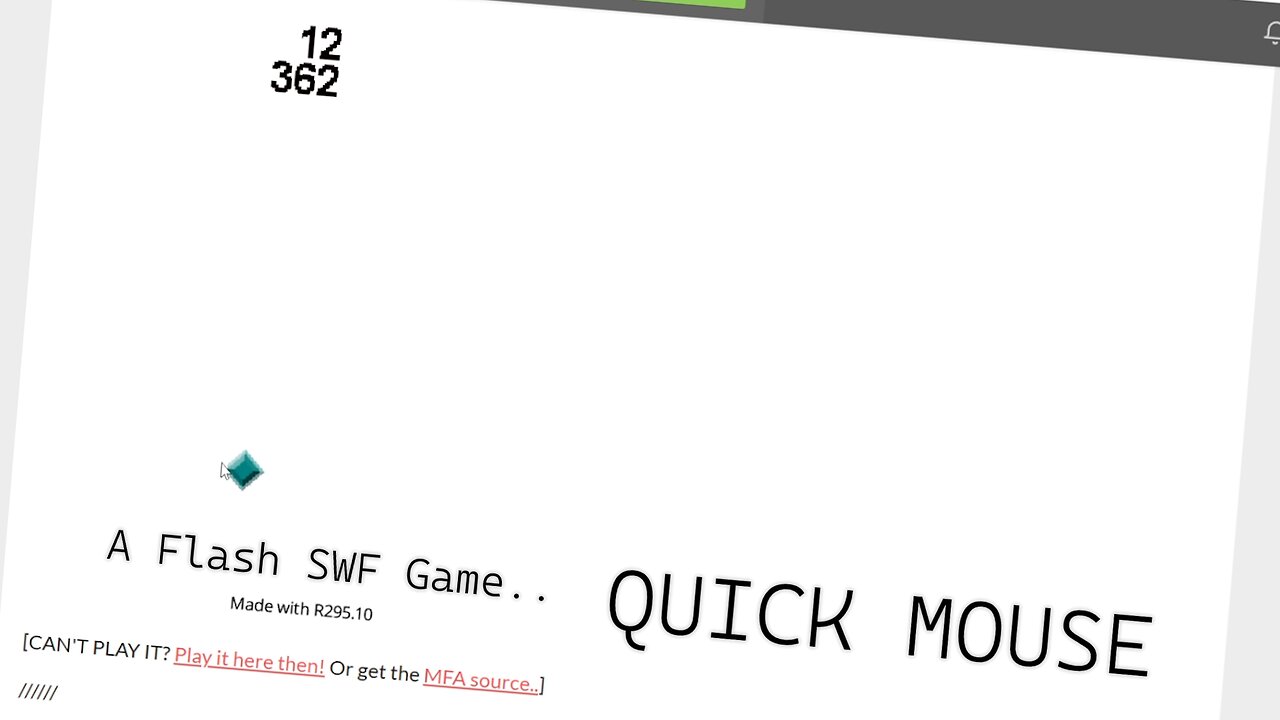 QuickMouse: A Flash SWF Game