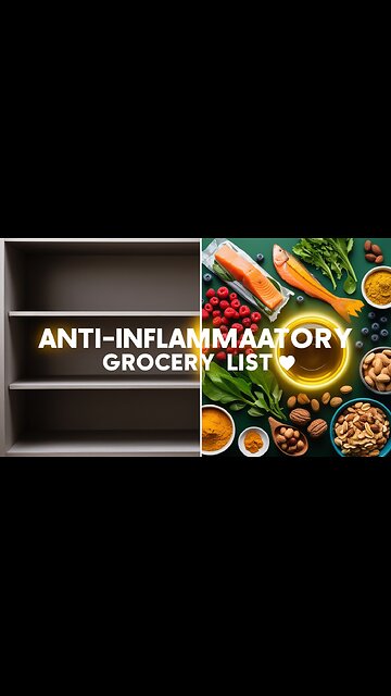 Anti-Inflammatory Grocery List 🛒🌿 #Shorts #Health #Diet