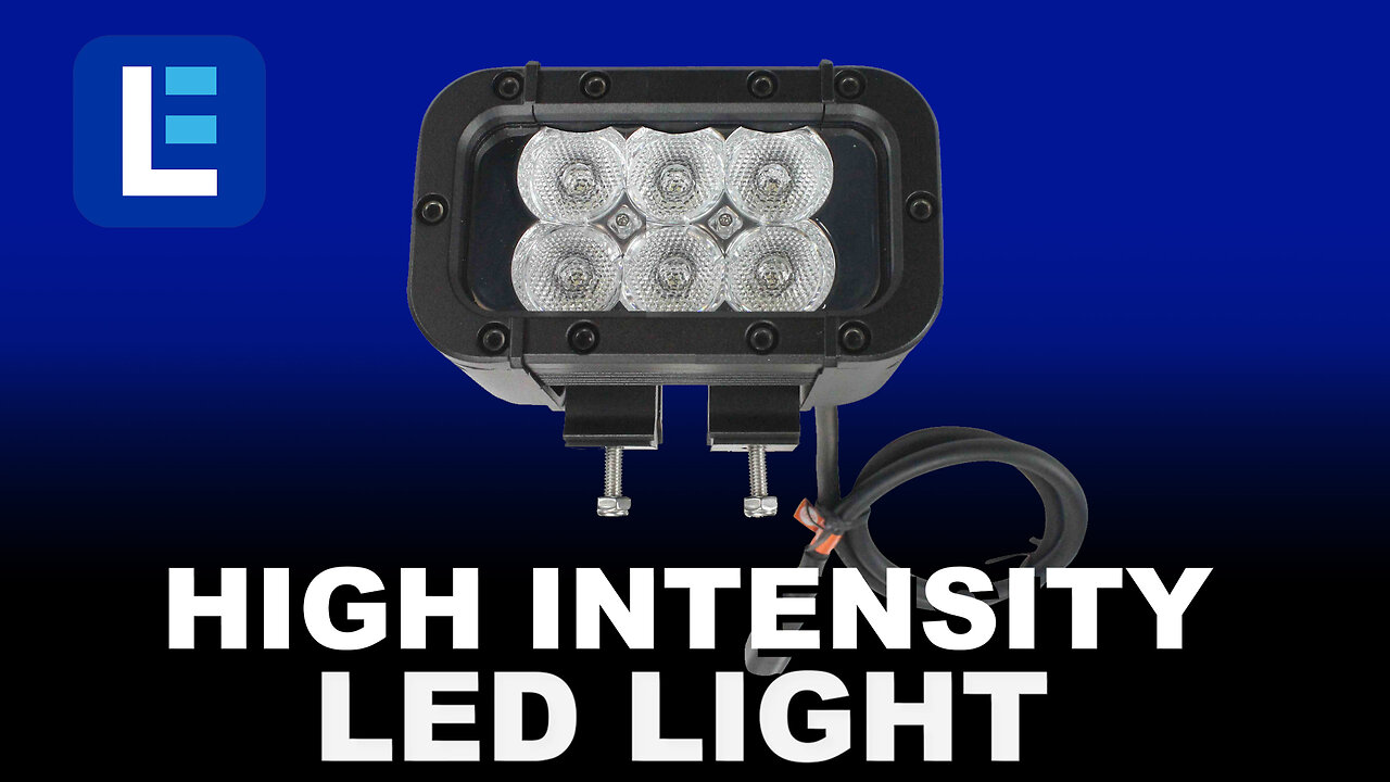 High Intensity LED Light Bar - 6, 3-Watt LEDs - 9-32 Volts DC - 1368 Lumen