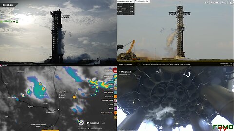 🔥 Space X Starship Launch 10 LIVE Multi View | Test Flight & Splash Down