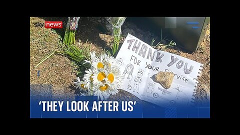 Community pays respects after two firefighters and a member of the public die after fire