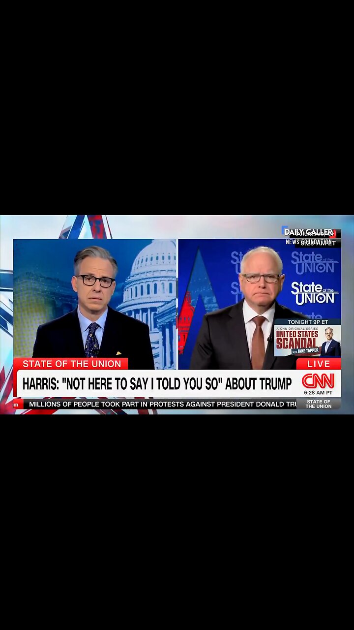 Jake Tapper Challenges Tim Walz: 'What Does 'I Told You So' Really Mean?'
