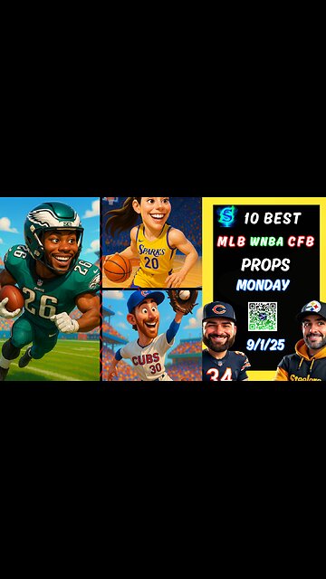 🔥10 BEST PRIZEPICKS MLB PICKS TODAY | TCU VS NC | NFL |WNBA MONDAY 9/1