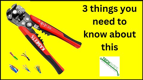 3 Things to know about the KAIWEETS Self Adjusting Wire Stripper