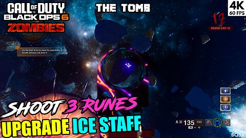 Shoot 3 Runes on Floating Rocks, Upgrade Staff of Ice in THE TOMB 🧟 COD BO6 ZOMBIES