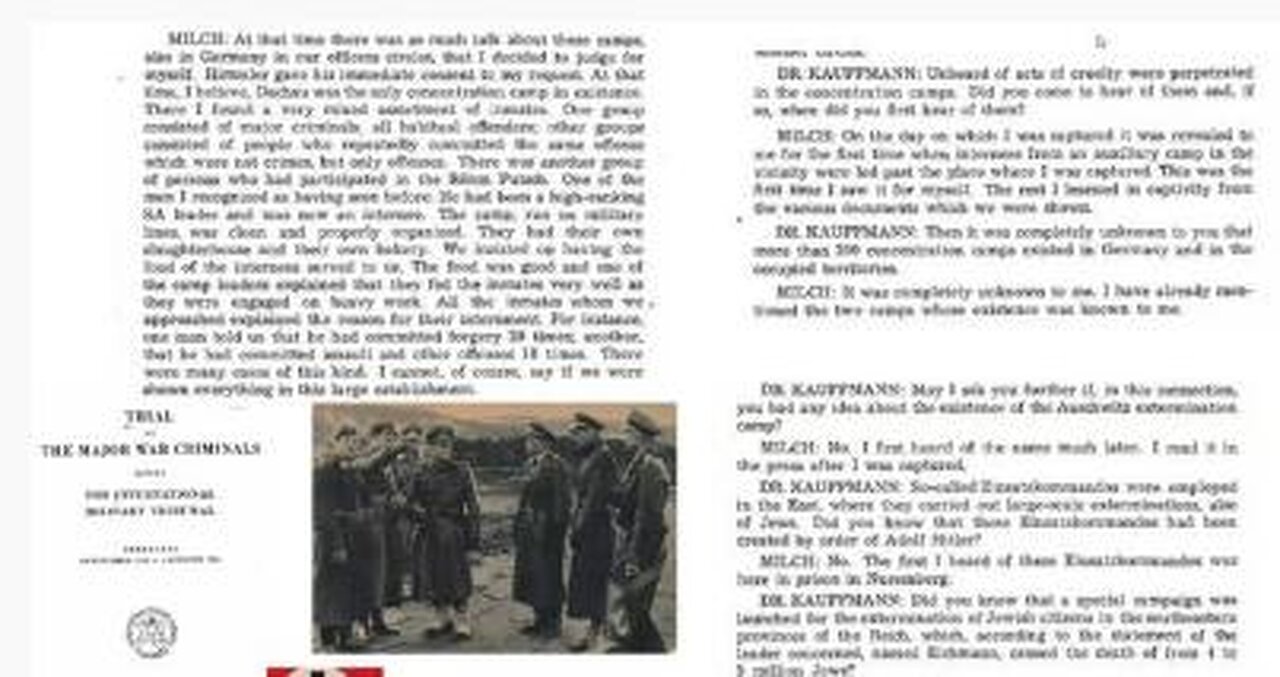 What did Erhard Milch & Others know at the Nuremberg Tribunal