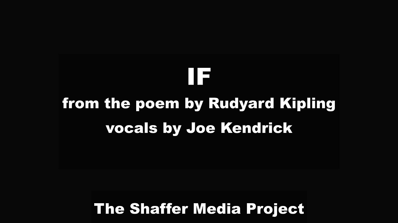 IF - vocals by Joe Kendrick