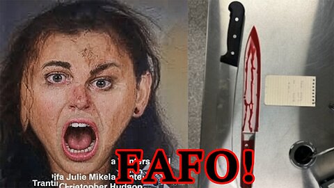 Trans Antifa member FINDS OUT when he almost DECAPITATES Police! FAFO!