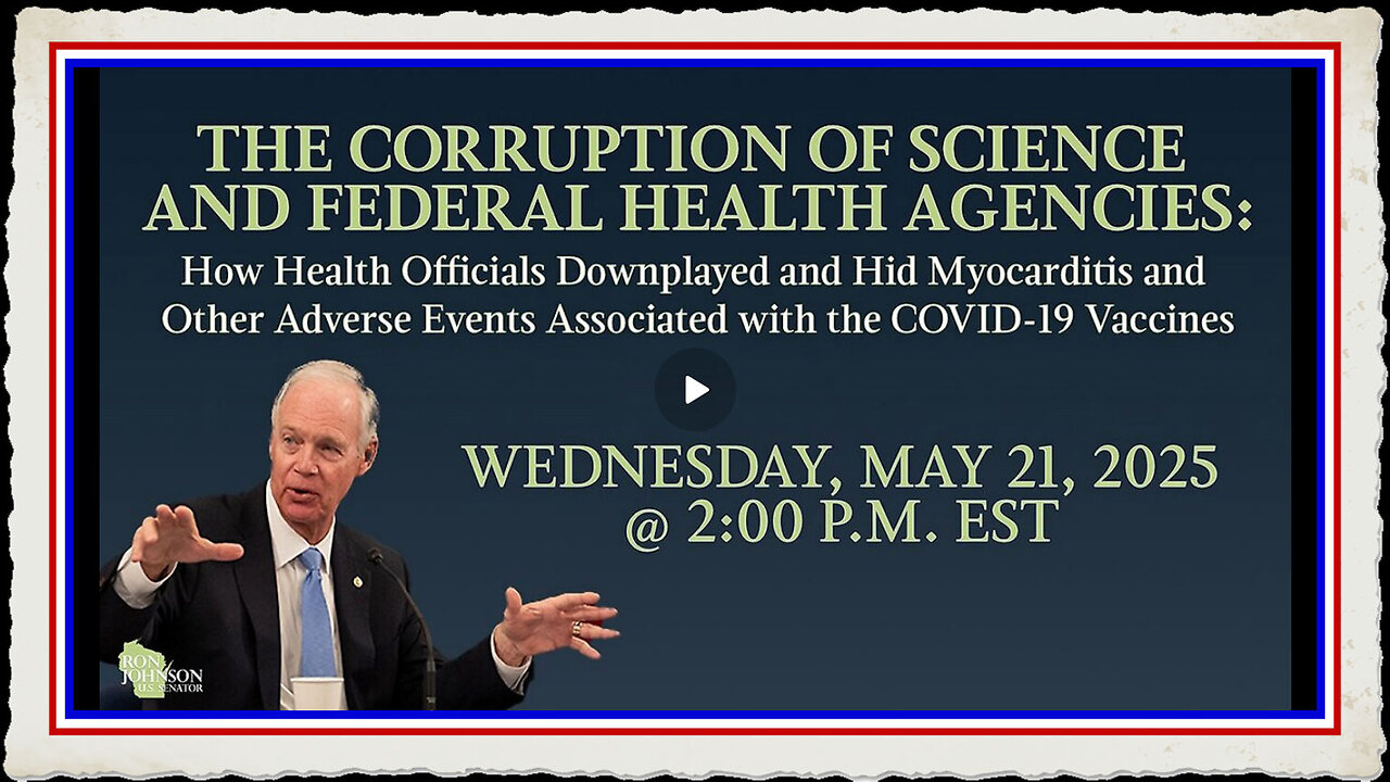Gov't Hearing, The Corruption of Science and Federal Health Agencies During COVID-19 (5 21 25